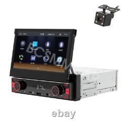 7in Car MP5 Player Stereo Radio Bluetooth Retractable Screen For Apple Carplay