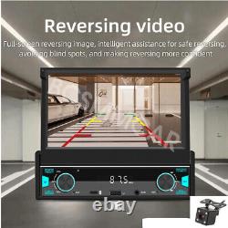 7in Car MP5 Player Stereo Radio Bluetooth Retractable Screen For Apple Carplay