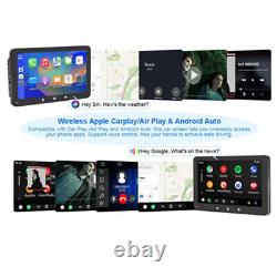 7in Portable Monitor Car Stereo Radio Video Player FM BT WIFI CarPlay withCamera