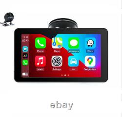7in Touch Screen Monitor Wireless Carplay Android Car GPS Radio WithRear Camera
