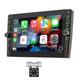 8in Double 2Din Stereo Radio 2+32G WithCamera For Apple Carplay Android Auto