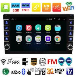 9in 1DIN Car Stereo Radio Android 8.1 Head Unit GPS Navigation 2+32G With Camera