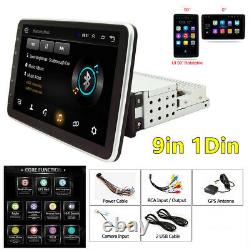 9in 1Din Android 10.1 Quad-Core Car Stereo Radio Sat Nav GPS Bluetooth FM WIFI