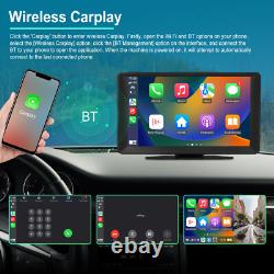9in Portable Dash Cam Car DVR Night Vision Car Camera Monitor For Apple Carplay