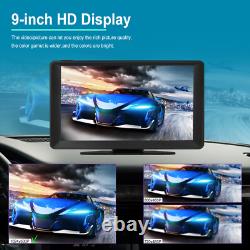 9in Portable Dash Cam Car DVR Night Vision Car Camera Monitor For Apple Carplay