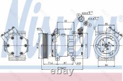 A/C compressor Air Conditioning for Renault Dacia Nissan Lada Mitsubishi