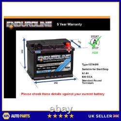 AGM Battery fits RENAULT CAPTUR CLIO SCENIC TWINGO Stop Start 027 AGM