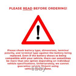 AGM Battery fits RENAULT CAPTUR CLIO SCENIC TWINGO Stop Start 027 AGM