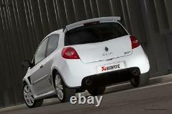 Akrapovic Edelstahl Duplex Sportauspuff Renault Clio 3 RS Endrohre aus Carbon