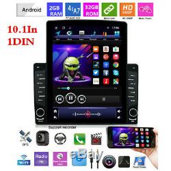 Android 8.1 1DIN 10.1In Vertical Screen Car Radio Wifi Bluetooth Player GPS Navi