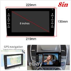 Android 9.0 Bluetooth 8 Double Din Car Stereo Radio FM MP5 Player GPS Navi Wifi