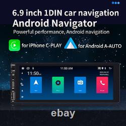 Android Auto fOR Apple Carplay Car Radio Stereo PlayerWiFi GPS Single 1Din 2+32G