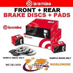 BREMBO Drilled FRONT + REAR DISCS + PADS for RENAULT CLIO 2.0 16V Sport 2004-on