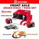 BREMBO Front Axle BRAKE DISCS + PADS for RENAULT CLIO II 2.0 16V Sport 2004-on