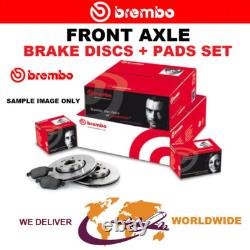 BREMBO Front Axle BRAKE DISCS + PADS for RENAULT CLIO II 2.0 16V Sport 2004-on