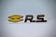 Black RS Renault Sport Metal Boot Badge Emblem /Clio /Megane /Twingo/ 908923441R