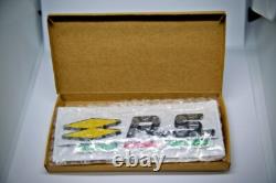 Black RS Renault Sport Metal Boot Badge Emblem /Clio /Megane /Twingo/ 908923441R