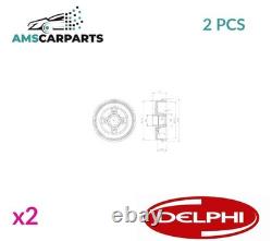 Brake Drum Pair Set Rear Bf427 Delphi 2pcs New Oe Replacement