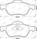 Brake Pad Set, disc brake for RENAULTLAGUNA III Sportour, MEGANE III Coupe