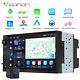 CAM+Android 13 Double DIN Car Stereo Radio 7 Touch Screen GPS CarPlay RDS Audio