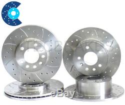 CLIO SPORT 172 Drilled Grooved Brake Discs Front Rear