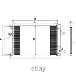 CONDENSER AIR CONDITIONING 261072 FOR RENAULT CLIO/MIO/IV/Hatchback/Van/Sport