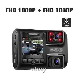 Car DVR Recorder Dash Cam Video Camera Dual Lens Night Vision WiFi GPS G-sensor