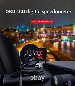 Car Digital Dash Multi Gauge Display OBD 2 HUD Gauge Boost EGT Scan Tool