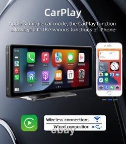 Car MP5 Player Radio Wireless CarPlay Android Auto Wired Mirror Link Portable