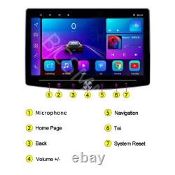 Car Radio Stereo Touch Screen Multimedia MP5 Player Wifi GPS Navi With8LED Camera