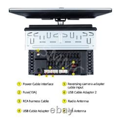 Car Radio Stereo Touch Screen Multimedia MP5 Player Wifi GPS Navi With8LED Camera