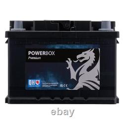 Car Starter Battery 075 60Ah 550A CCA 12V T1 Terminal LB2 Quinton Hazell QBT0753