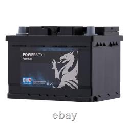 Car Starter Battery 075 60Ah 550A CCA 12V T1 Terminal LB2 Quinton Hazell QBT0753