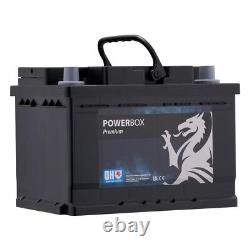 Car Starter Battery 075 60Ah 550A CCA 12V T1 Terminal LB2 Quinton Hazell QBT0753