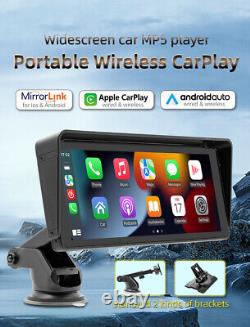 Car Stereo MP5 Player Radio Support Wireless Carplay Android With 8LED Camera