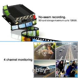 Car Truck Van Bus DVR Video Recorder AHD Wireless GPS Realtime&Monitor&4 Cameras