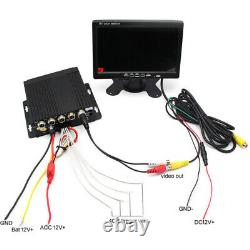 Car Truck Van Bus DVR Video Recorder AHD Wireless GPS Realtime&Monitor&4 Cameras