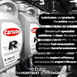 Carlube Engine Oil 6L Triple R 10W40 A3 B4 Semi Synthetic 6x 1 Litre R-TEC 31