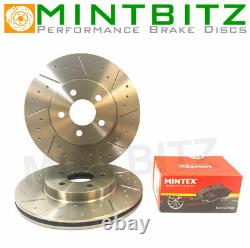 Clio Renaultsport 200 2.0 16v 09-13 Rear Brake Discs & Pads Dimpled Grooved