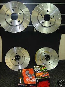 Clio Sport 172 Grooved Front Rear Brake Disc Abs