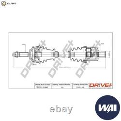 DRIVE SHAFT DP2110.10.0647 FOR RENAULT CLIO/II/Hatchback/Van/SYMBOL THALIA 1.5L