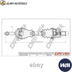 DRIVESHAFT DP2110.10.0647 FOR RENAULT KANGOO/EXPRESS CLIO/II/SYMBOL/Van 1.1L