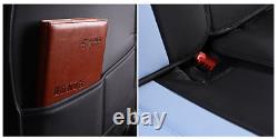 Deluxe Edition Car Seat Covers Full Set Seat Cushion PU Leather For Four Seasons