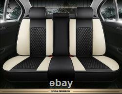 Deluxe Edition Full Set Seat Covers PU Leather Seat Cushion Fit For 5-Seats Car