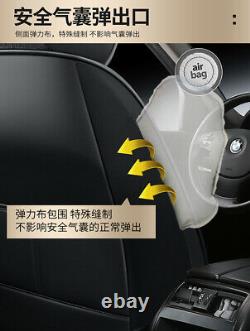 Deluxe Edition Full Set Seat Covers PU Leather Seat Cushion Fit For 5-Seats Car