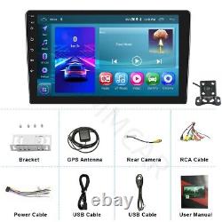 Double 2 Din Car Stereo Radio Android 13 For Apple CarPlay GPS WiFi Touch Screen