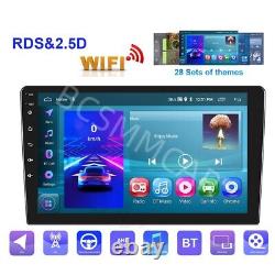 Double 2 Din Car Stereo Radio Android 13 For Apple CarPlay GPS WiFi Touch Screen