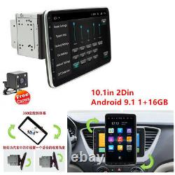 Double 2Din 10.1in Android 9.1 Car FM Stereo Radio MP5 Player GPS Sat Nav Camera