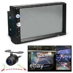 Double 2Din 7in Bluetooth Stereo Radio Car MP5 Player FM/TF/USB +Dynamic Camera