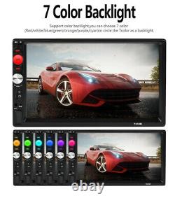 Double 2Din 7in Bluetooth Stereo Radio Car MP5 Player FM/TF/USB +Dynamic Camera